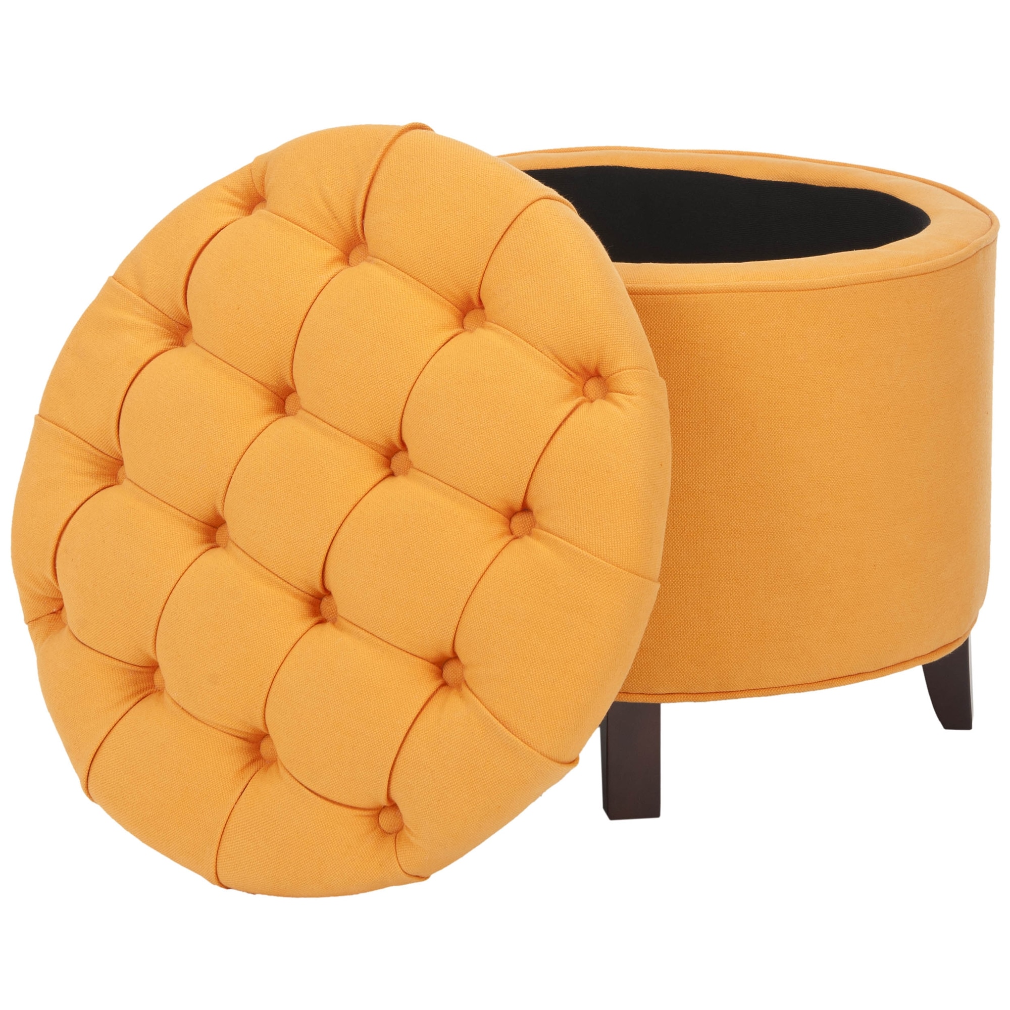 Safavieh Reims Tangerine Storage Ottoman