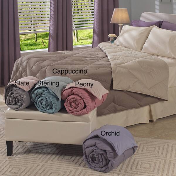 Shop Oversized Reversible 300 Thread Count Diamond Down Comforter