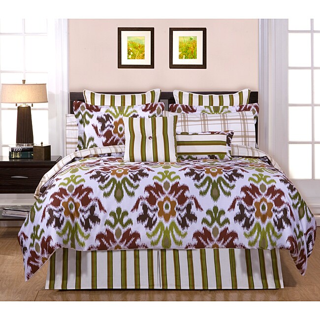 Pointehaven Montgomery 6 piece Twin size Comforter Set Green Size Standard