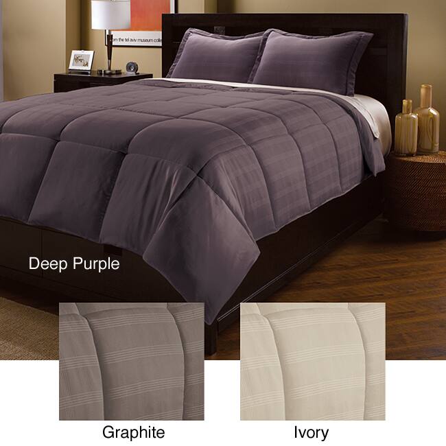 Luxe Plaid Down Alternative 3-piece Comforter Set