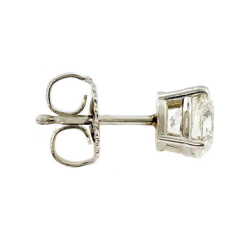 Auriya Platinum 1 1/2ct TDW Round Hearts & Arrows Diamond Stud Earrings by Auriya (J-K, SI1-SI2)