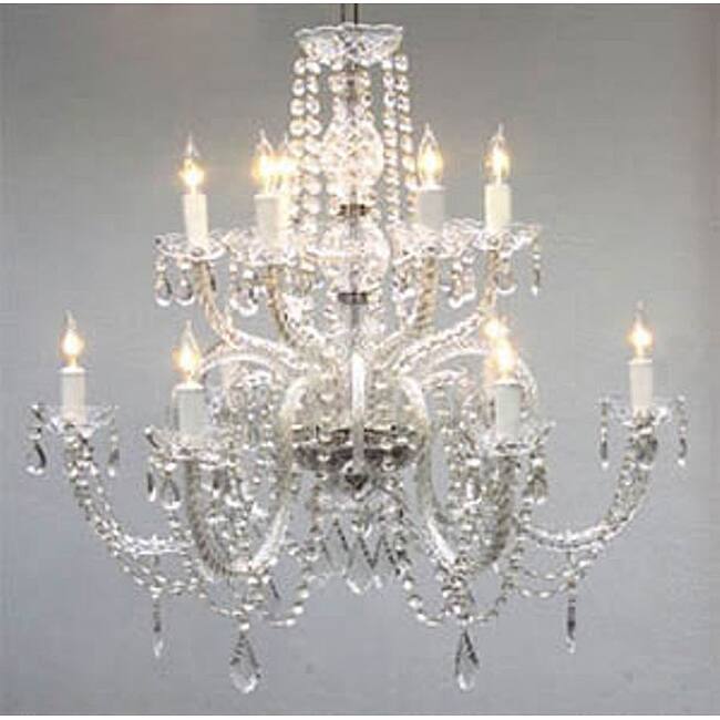 Gallery Venetian-style All-crystal 12-light Chandelier