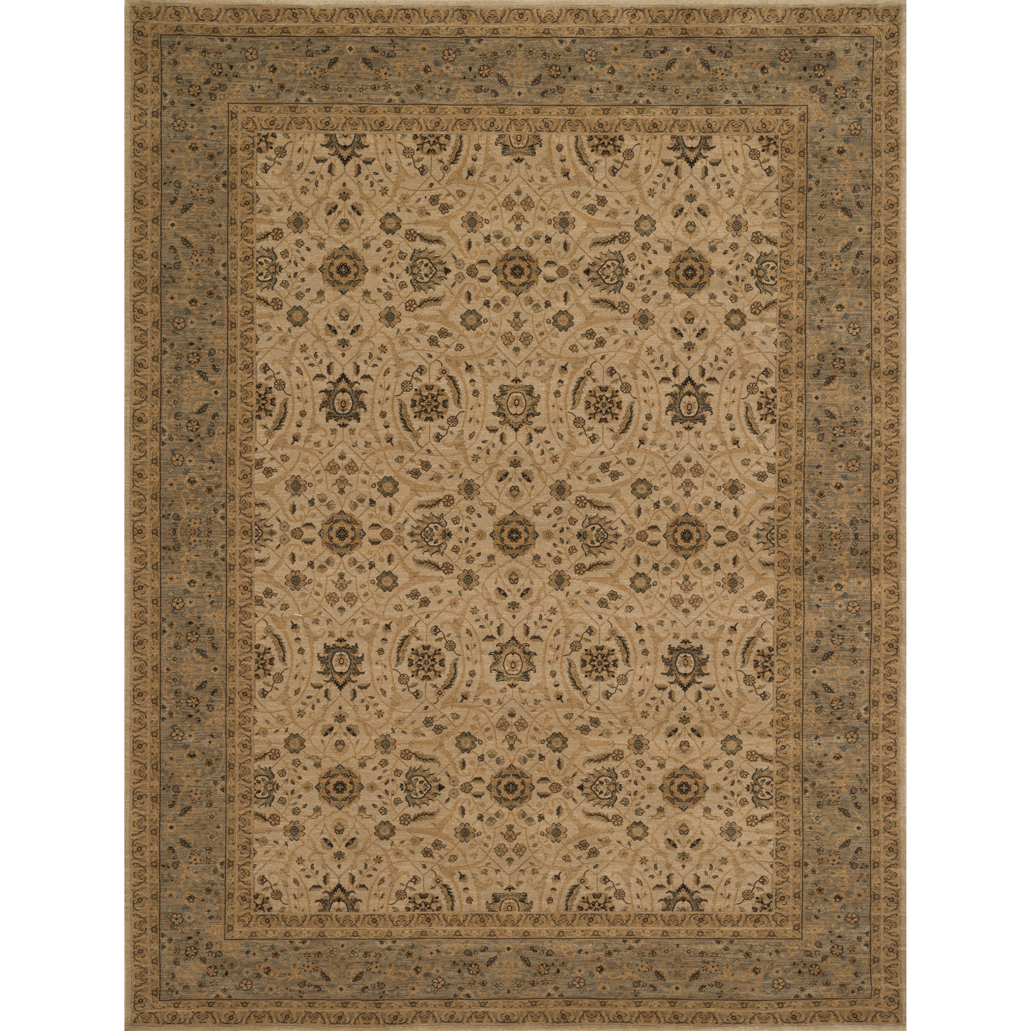 Alexander Home Dorchester Ivory/ Steel Rug (77 X 105) Grey Size 8 x 10