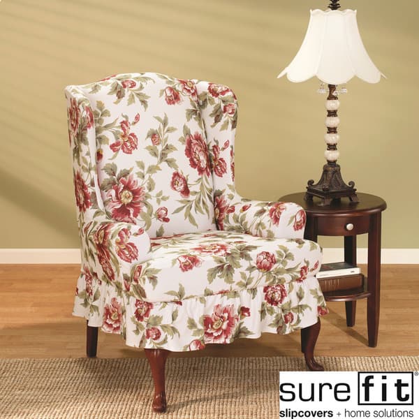 Sure Fit Stretch Olivia Wing Chair Slipcover