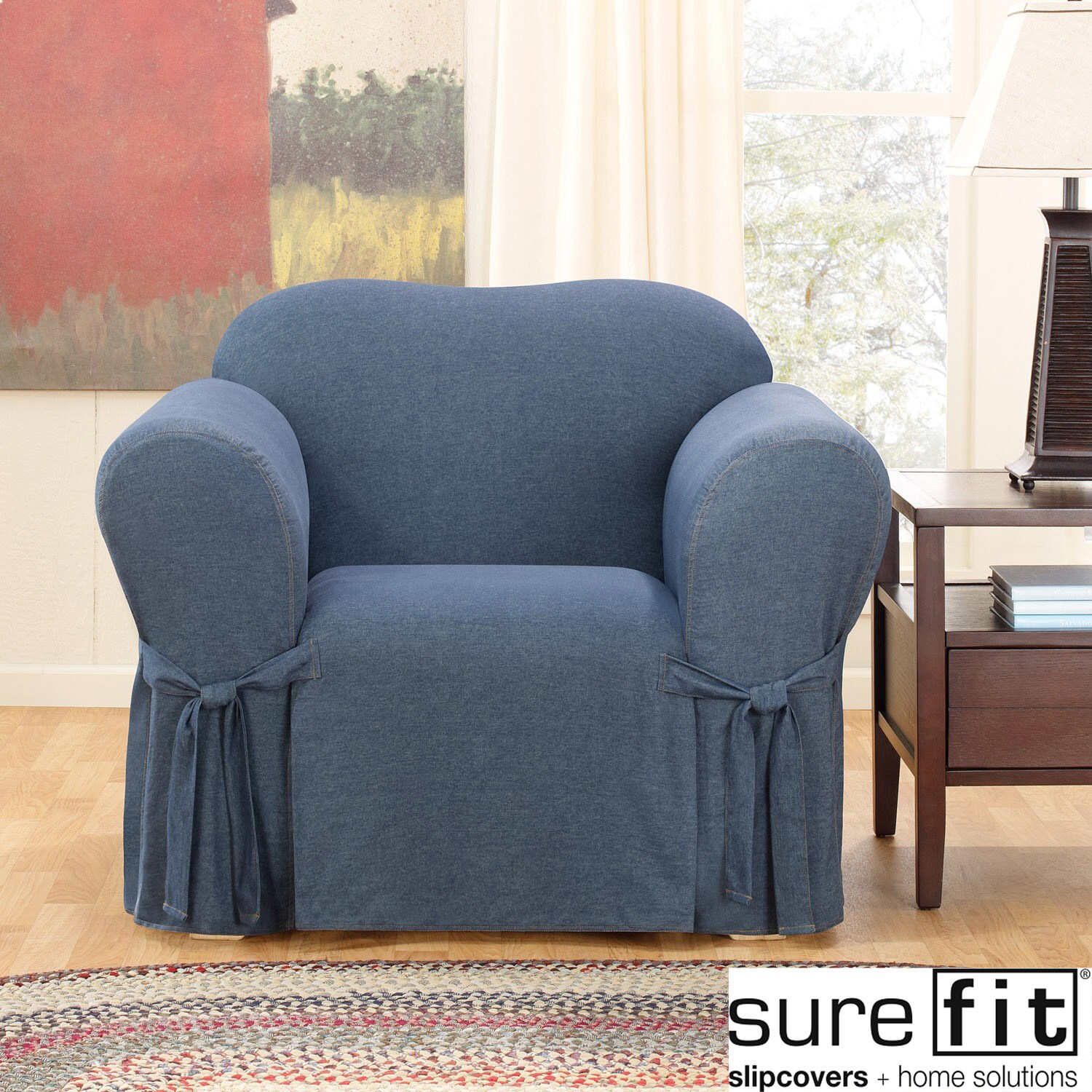 Denim chair covers on sale