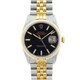 datejust two tone black dial