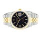 datejust two tone black dial