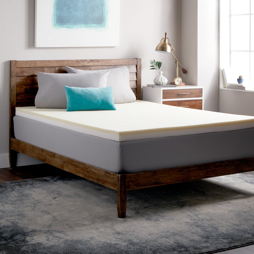 Select Luxury Restore-a-Mattress 3-inch Memory Foam Mattress Topper - Off White