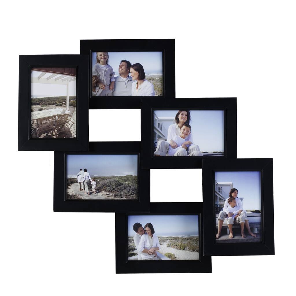 Mellanco 6-Photo Black Collage Frame