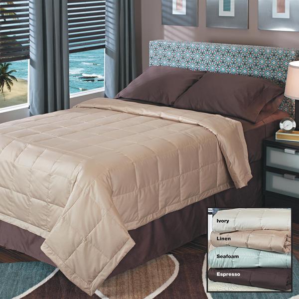 Shop Famous Maker 650 Fill Power European White Down Washable Blanket Free Shipping Today