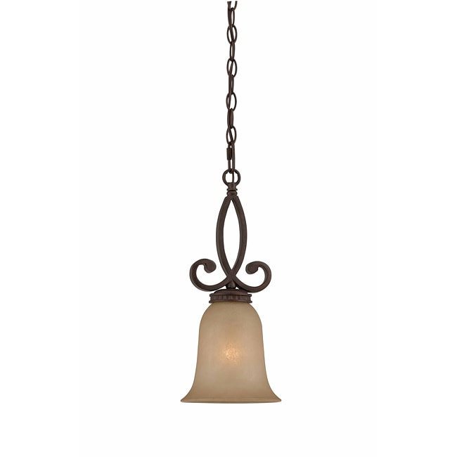 Triarch International Corsica 1 light English Bronze Mini Pendant Chandelier