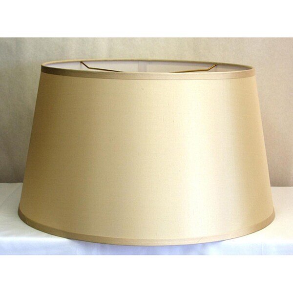Light Beige Hardback Silk 'Drum' Lamp Shade Free Shipping Today