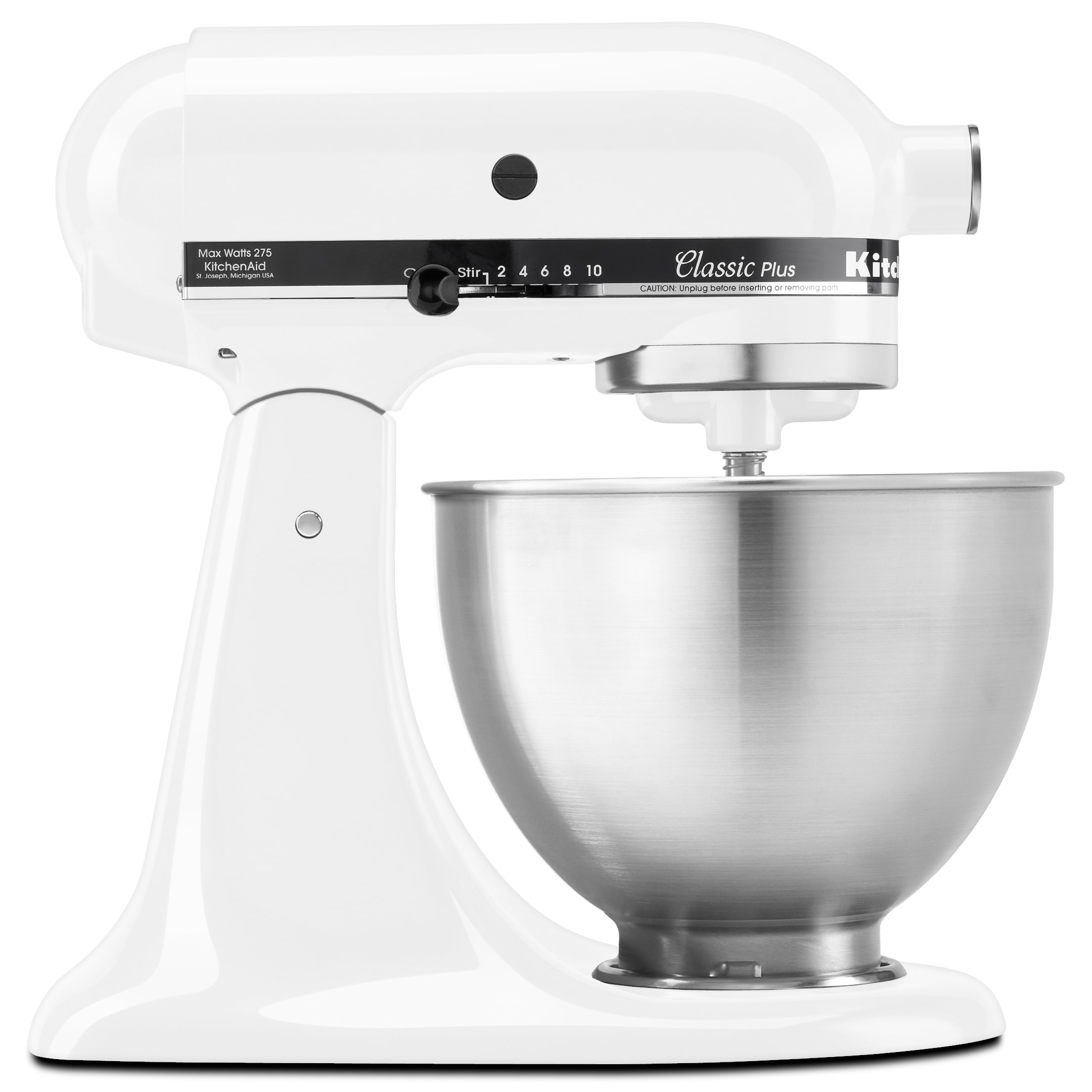 KitchenAid Stand Mixer Classic Column White 5-Qt. Ceramic Mixing Bowl with  Spout and Handle + Reviews