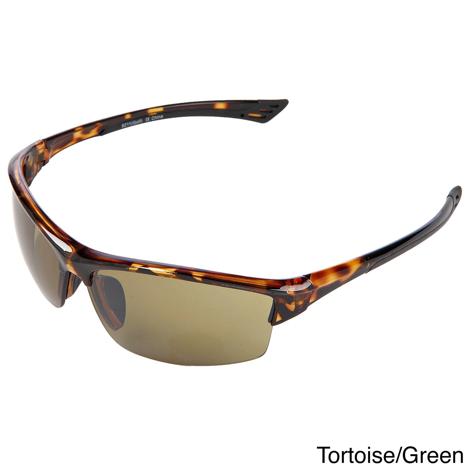 Hot Optix Golf High Contrast Semi Rimless Sport Sunglasses