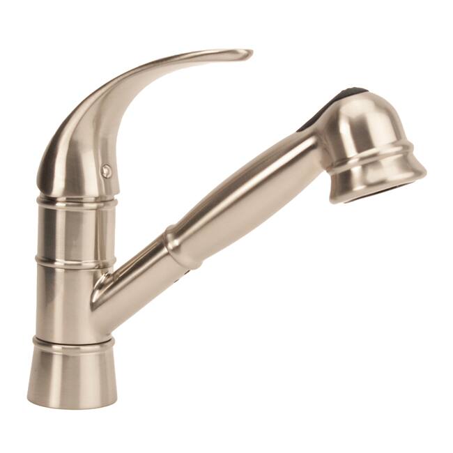 Traditional Kitchen Pull Out Brushed Nickel Faucet