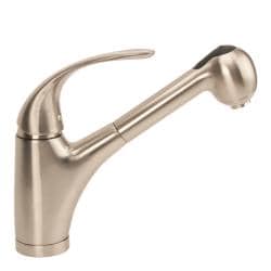 Modern Pull Out Brushed Nickel Faucet Kitchen Faucets