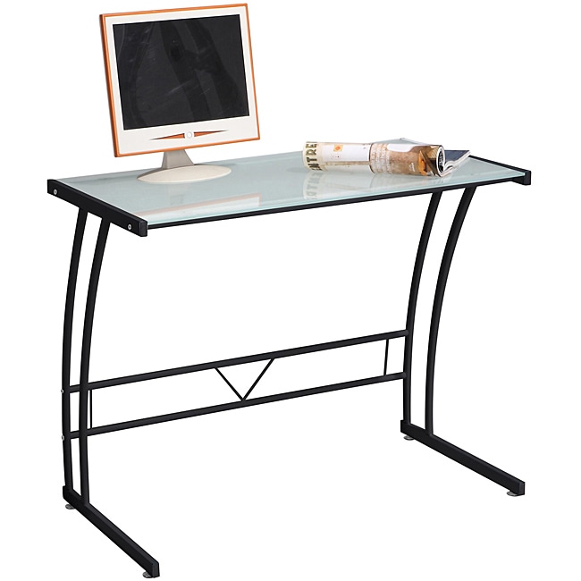 Single Bit Black Workstation (BlackGreat for use as a computer desk or workstationMaterials Metal, tempered glass Dimensions 20 inches long x 35 inches wide x 29 1/2 inches highAssembly required.  This product will ship to you in one (1) box. )