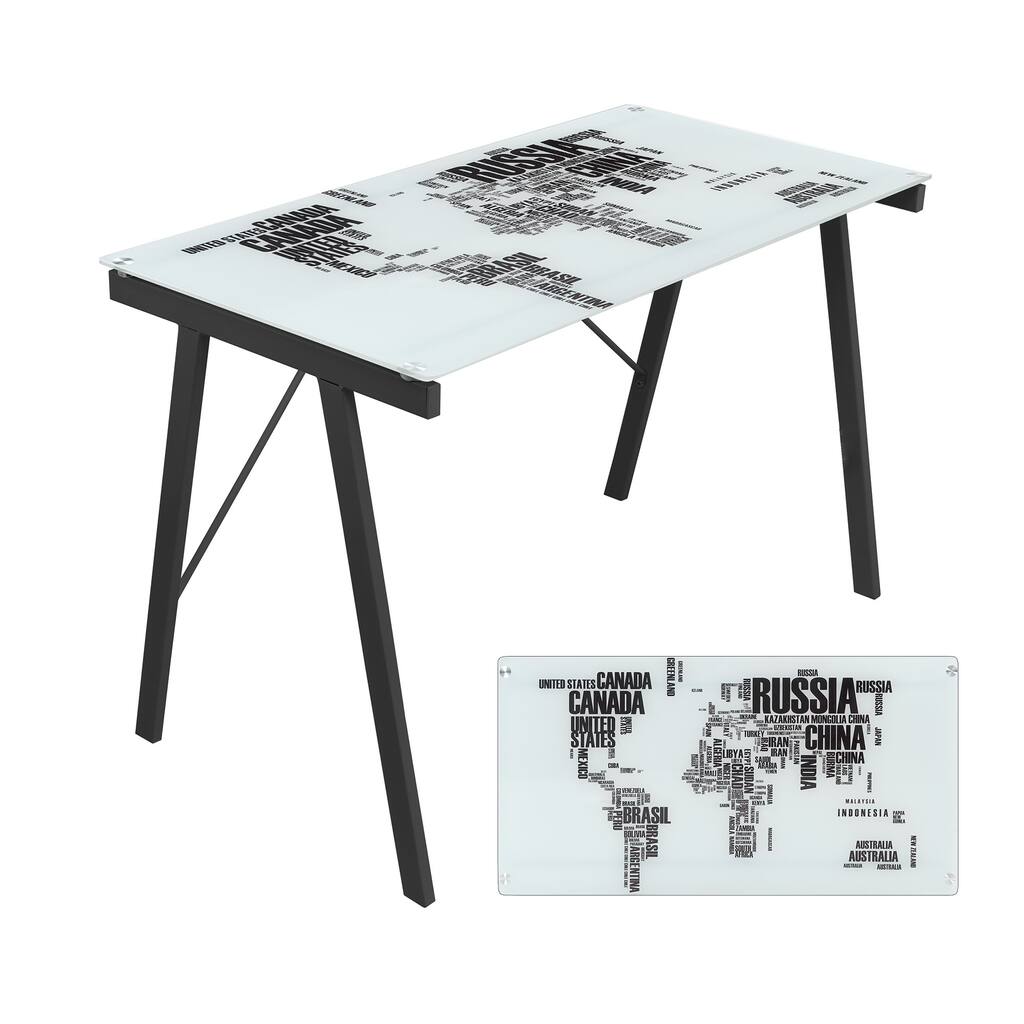 World Map Office Desk/ Drafting Table