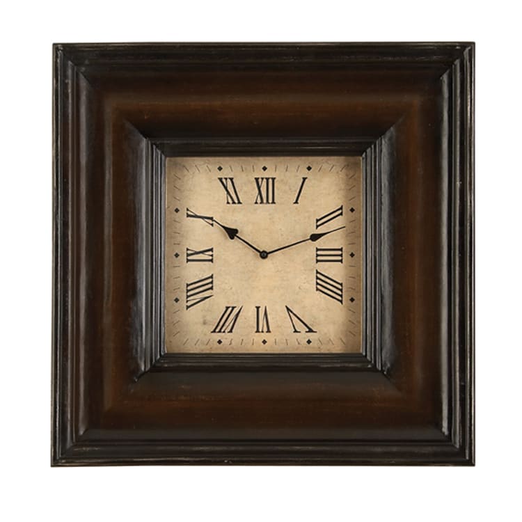 Shop Casa Cortes Rome Square Antique Wood Wall Decor Clock Free
