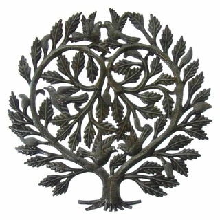 Handmade Recycled Steel Tree of Life 'Lover's Heart' Wall Art (Haiti ...