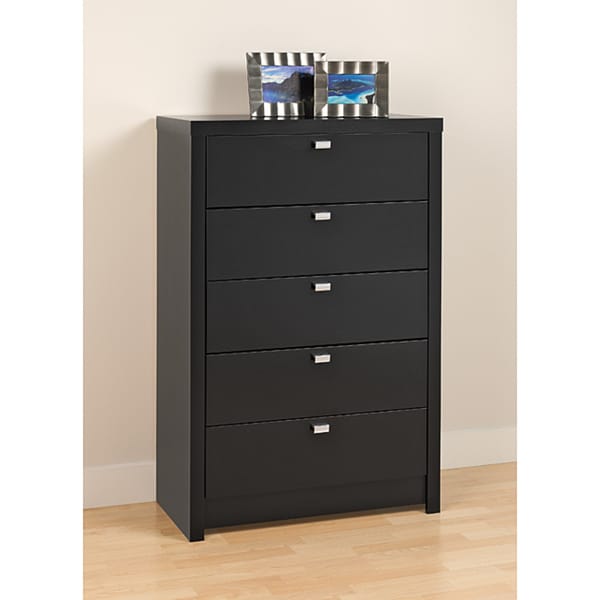 Valhalla Designer Series Black 5 Drawer Chest   13998679  