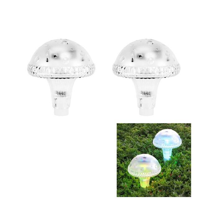 Mushroom Color Changing Solar Light (Set of 4)