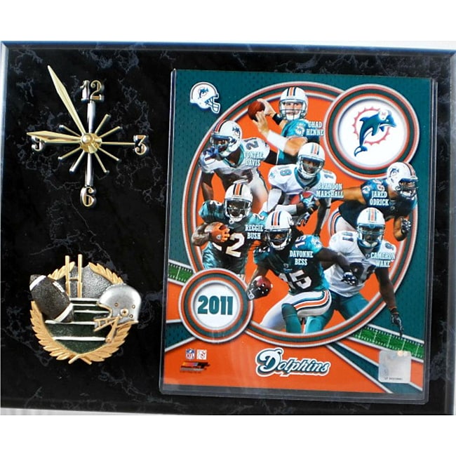 Miami Dolphins Collectible Photo Clock