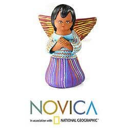 Handmade Set of 12 Ceramic 'Chichicastenango' Nativity Scene (Guatemala)