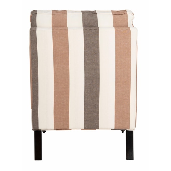 Shop Safavieh Bosio Stripe Armless Club Chair - On Sale ...