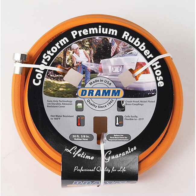 Shop Dramm Colorstorm Premium Orange Rubber Hose - Free Shipping Today