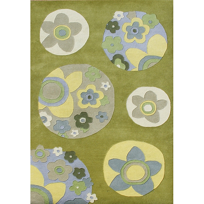 Handmade Alliyah Contemporary New Zealand Blend Wool Rug (5 X 8)