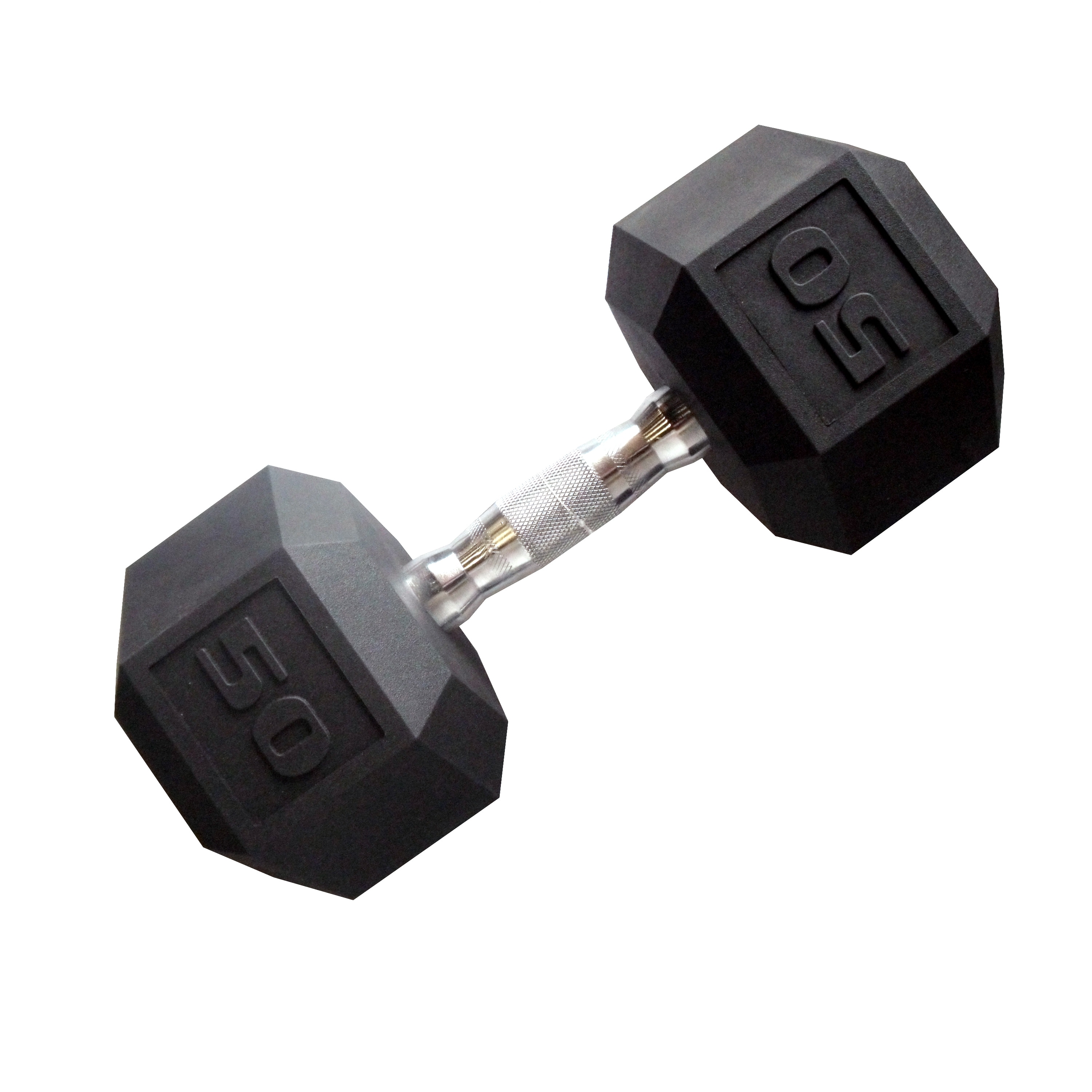 Cap barbell 50 2025 lb coated hex dumbbell