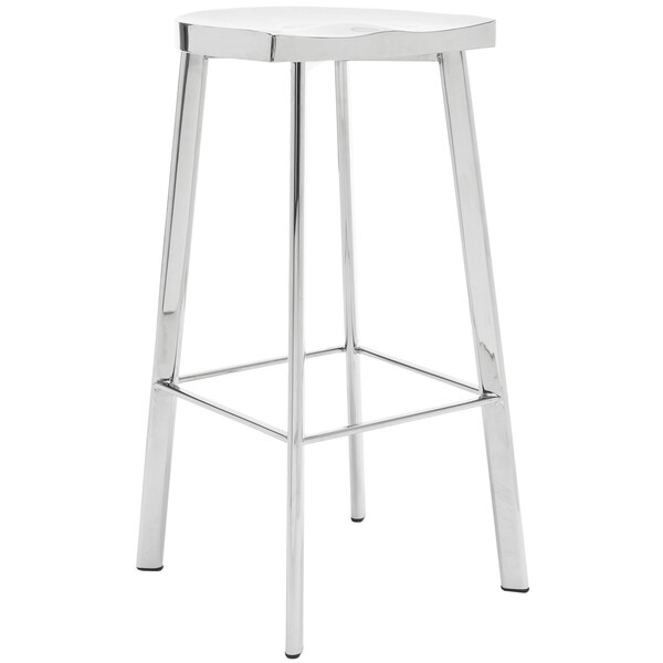 Shop Safavieh 30inch Chic Stainless Steel Bar Stool Free Shipping