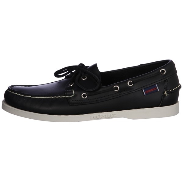 sebago docksides black