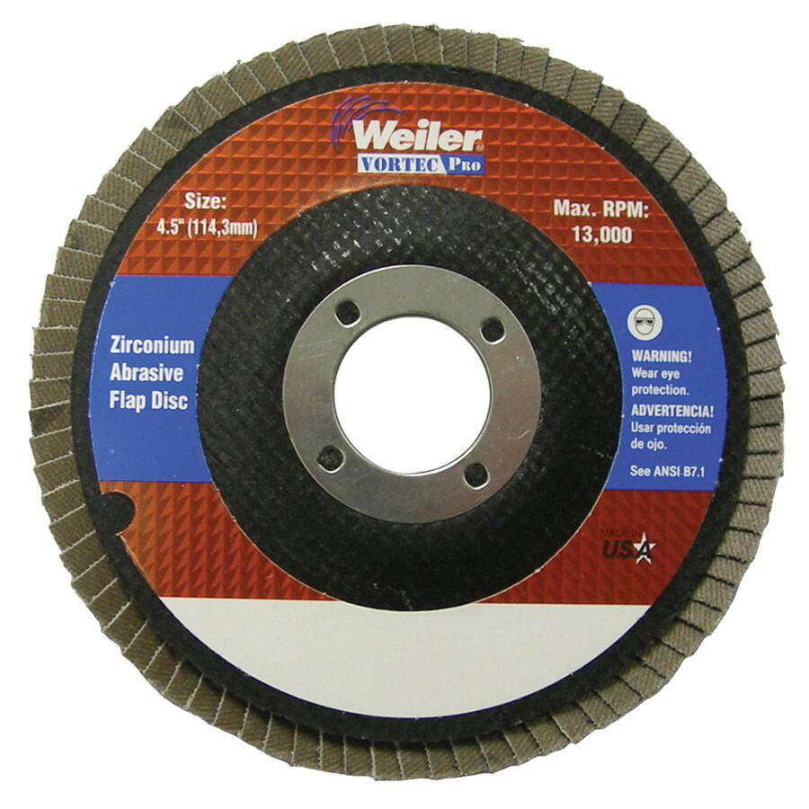 Vortec Pro 80 Grit Abrasive Flap Disc - Brown