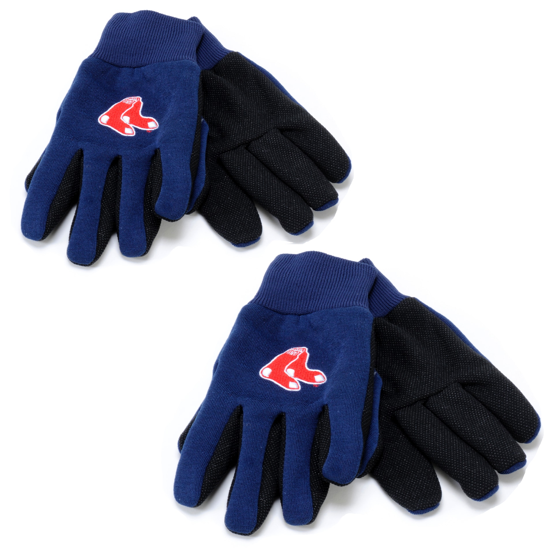 Boston Red Sox Two-tone Work Gloves (Set of 2 Pair)