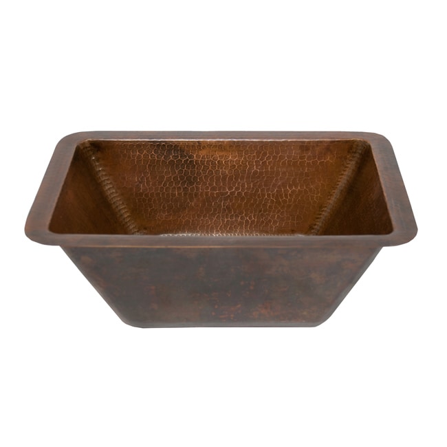 Rectangle Oil Rubbed Bronze Copper Undercounter Bar Sink (2 inches (Drain Sold Separately)Suggested Drain Model D 133ORB (not included)17 gauge copper99.7 percent pure recyceled copperLead freeModel number BRECDB2 )