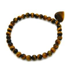 Pearlz Ocean Yellow Tiger's Eye Bead Stretch Bracelet Pearlz Ocean Gemstone Bracelets