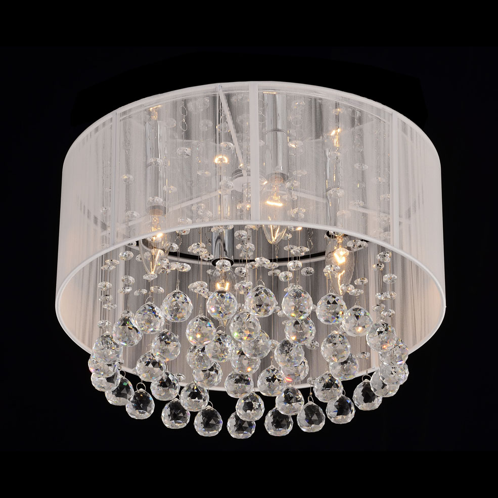 Crystal Chandelier Light Lamp Flushmount Lighting Dining Ceiling Living Room