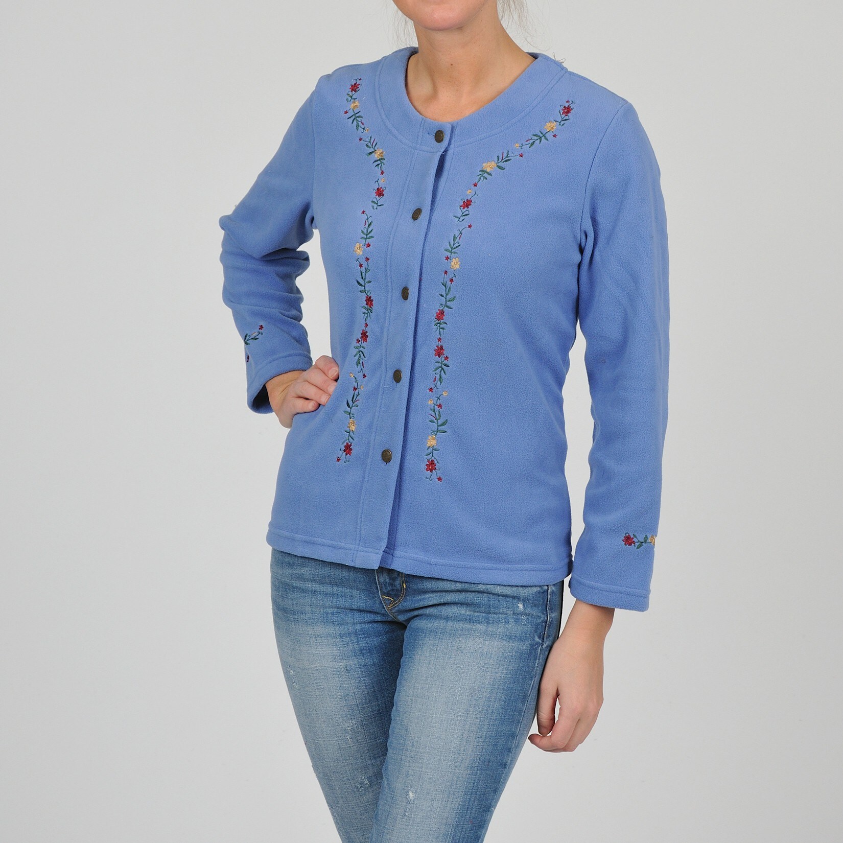 plus size women's fleece cardigans
