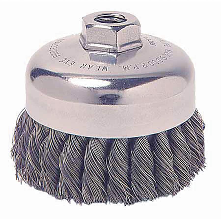 General-Duty Knot Wire 3.5-Inch Cup Brush Drill Attachment