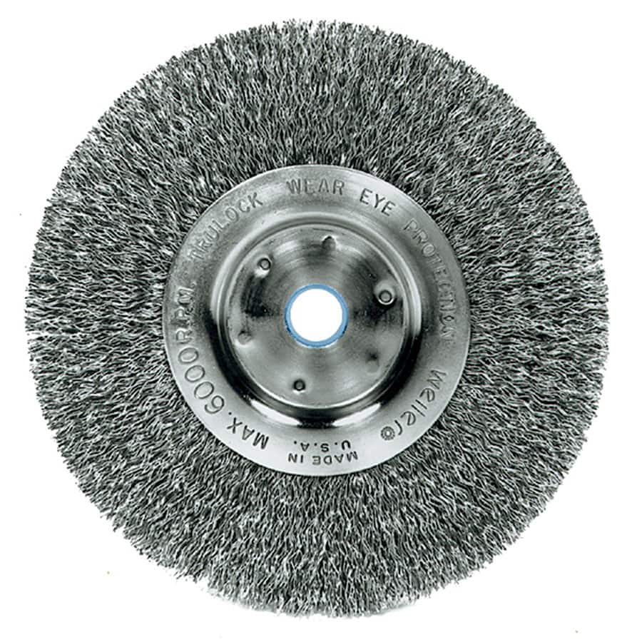 Trulock Narrow-Face Crimped Steel Wire Wheel
