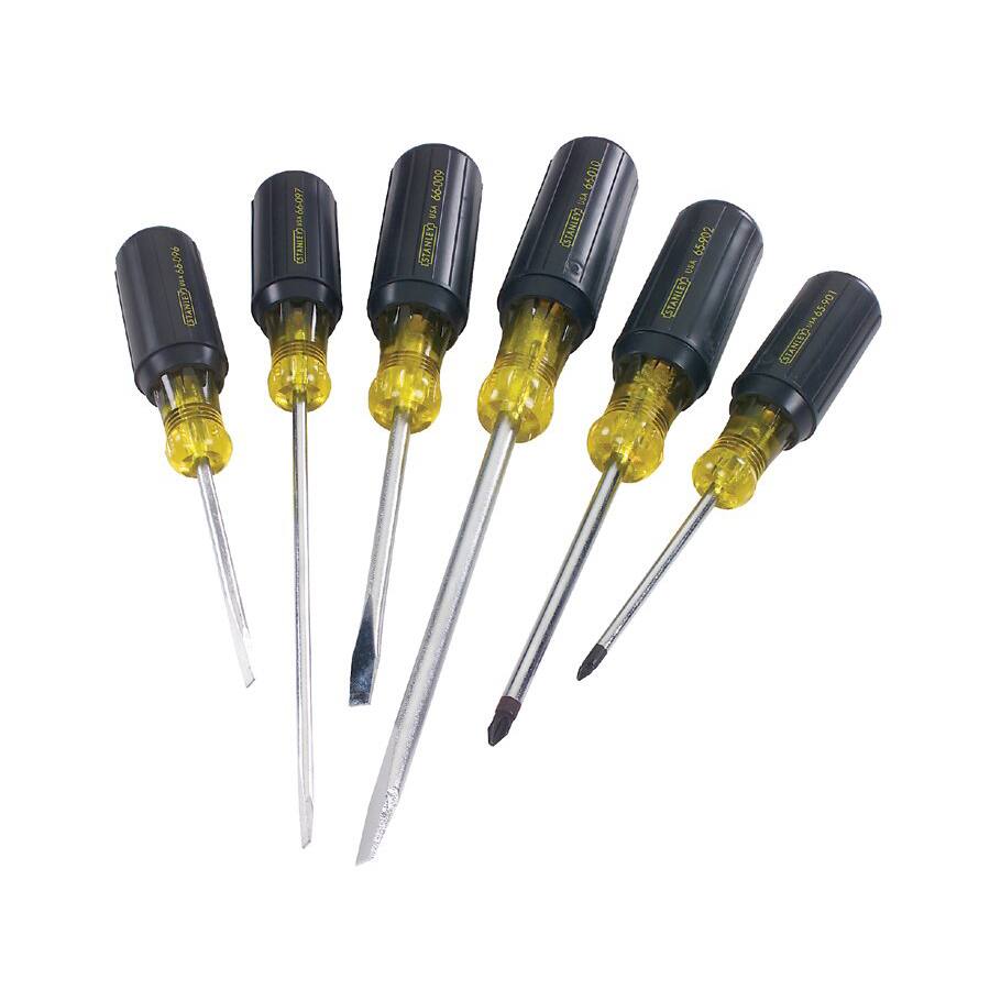 8-pc Vinyl Grip Screwdriver Set - Black