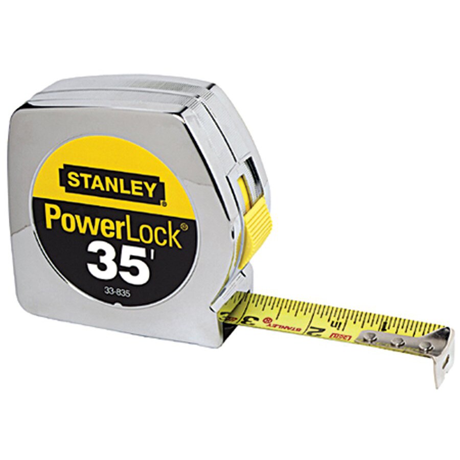 Stanley Power Lock Tape Measure (1inch x 35 feet) Free