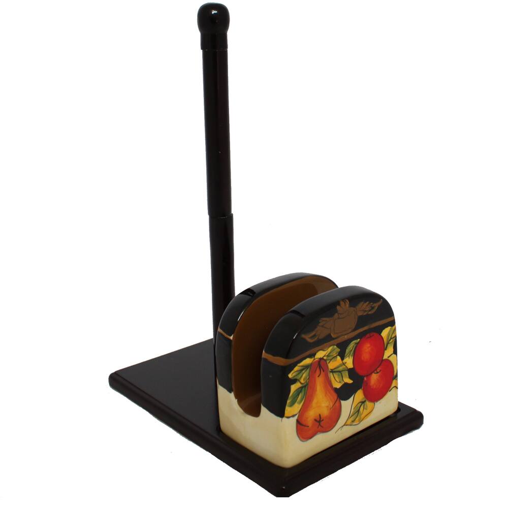 Casa Cortes Barcelona Collection Hand-painted Paper Towel and Napkin Holder