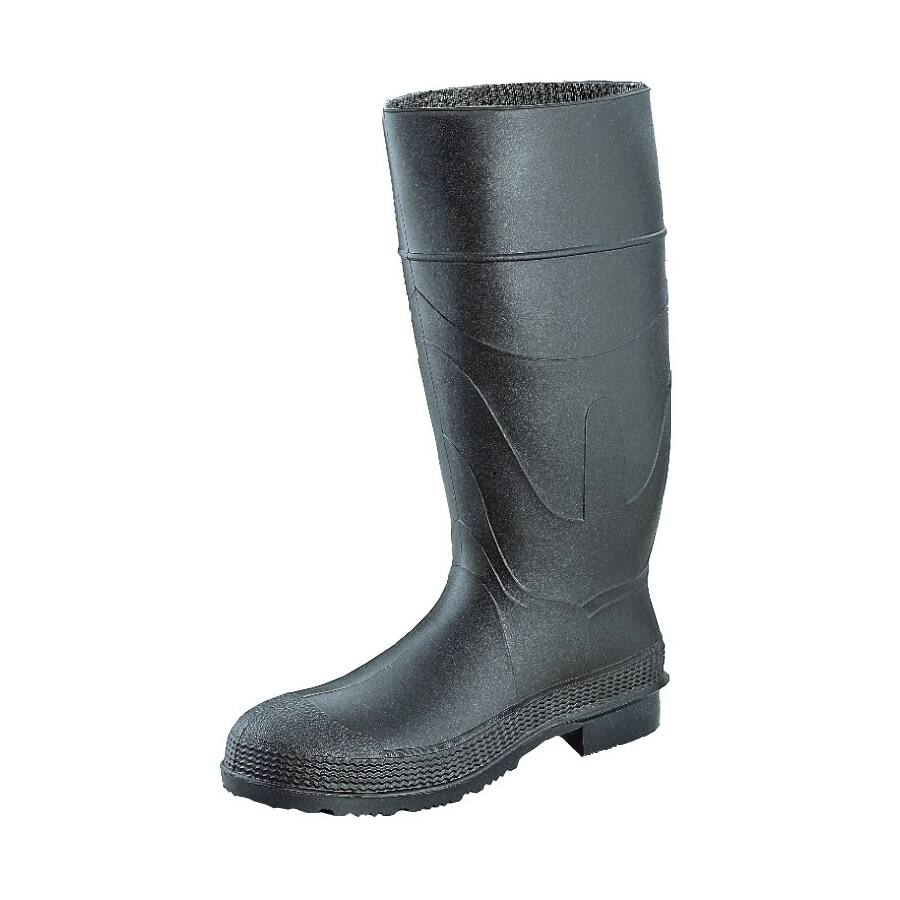 Servus 16-inch Black Knee PVC Angle Cleated Sole Boots