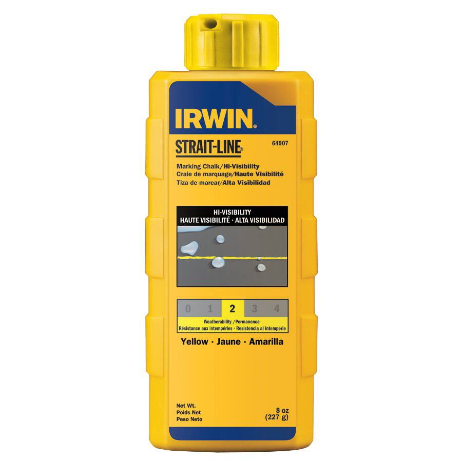 Irwin Strait-Line 8-ounce Yellow Marking Chalk Refill