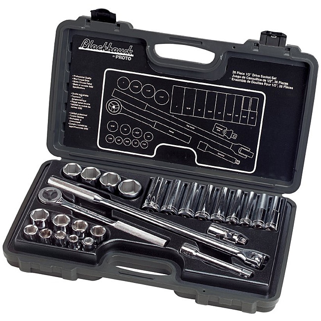 Blackhawk 26 piece 1/2 inch Drive Socket Set