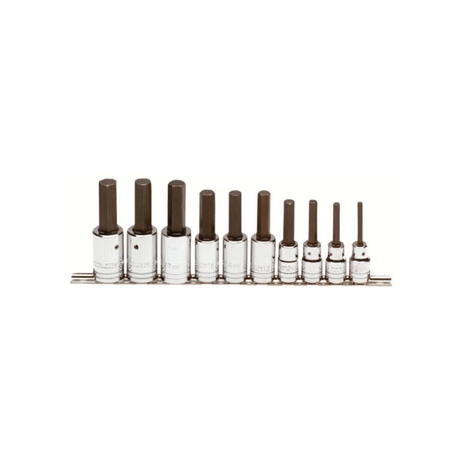 Proto 10-piece Metric Hex Bit Socket Set