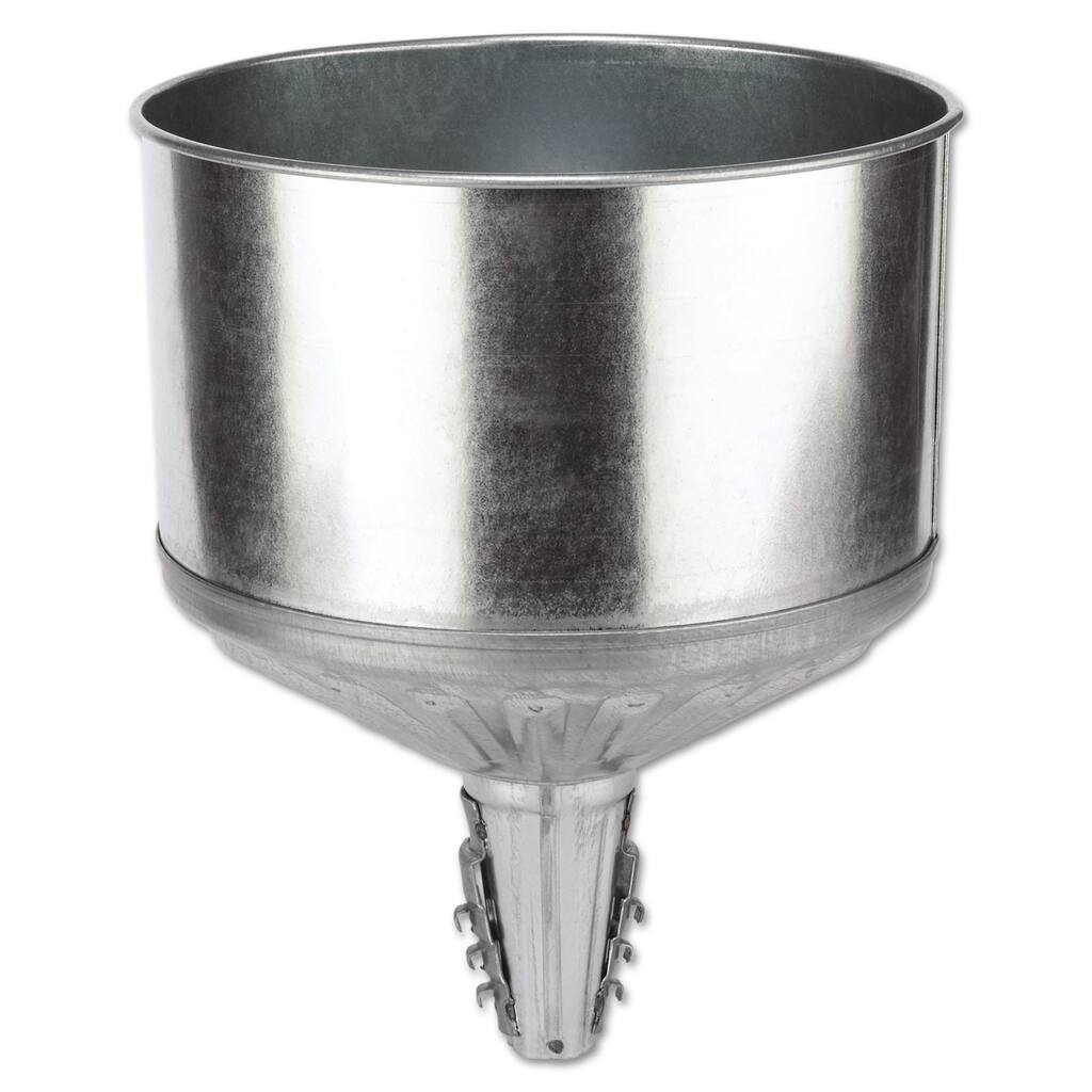 Plews 8-quart Galvanized Steel Lock-On Tractor Funnel
